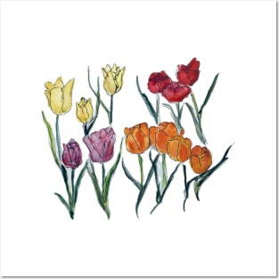 Springtime Tulips Posters and Art